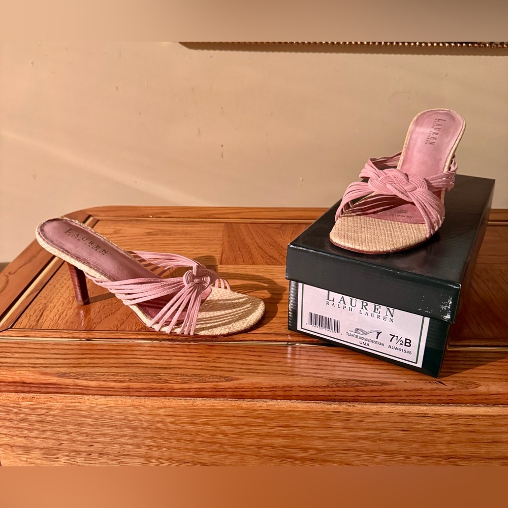 Lauren Ralph Lauren Blush Heeled Sandals